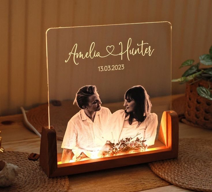 personalized couple photo frame
