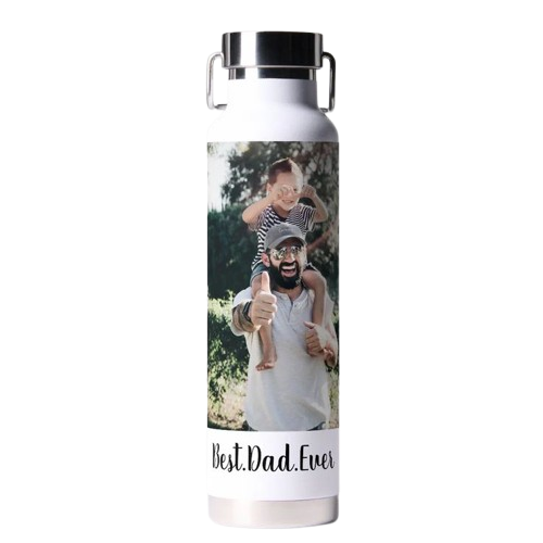 best dad ever modern photo collage water bottle zazzle 1 removebg preview