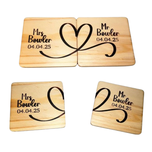couple wood burnt matching coaster wedding gift anniversary love mr and mrs engagement present girlfriend and boyfriend valentine s removebg preview