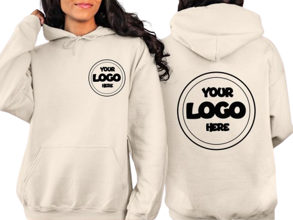 custom logo hoodie front and back logo hoodie your business logo or brand logo company logo gifts team logo hoodie your logo here removebg preview
