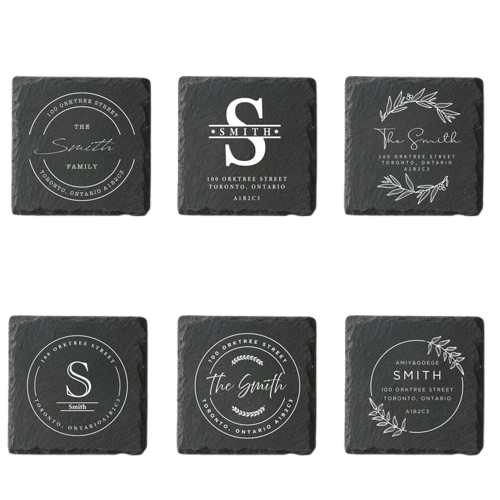 personalized slate coasters custom uv printed family name set removebg preview