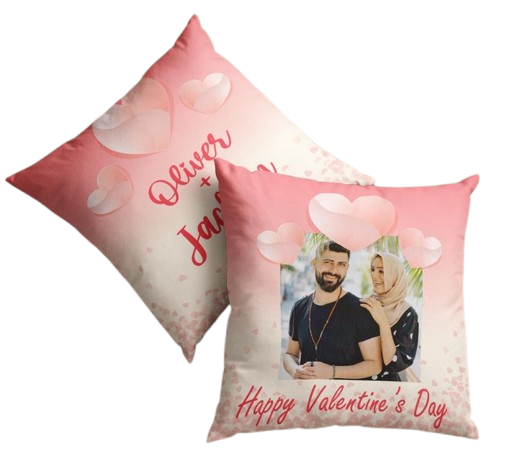 valentine s day personalized couple photo with name pillow romantic gift for couples custom love decor anniversary home decor removebg preview